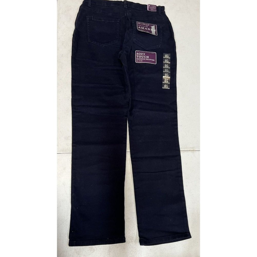 Gloria Vanderbilt Women's Amanda Heritage Fit Tapered Leg Jeans Size 8 Navy - Picture 3 of 5